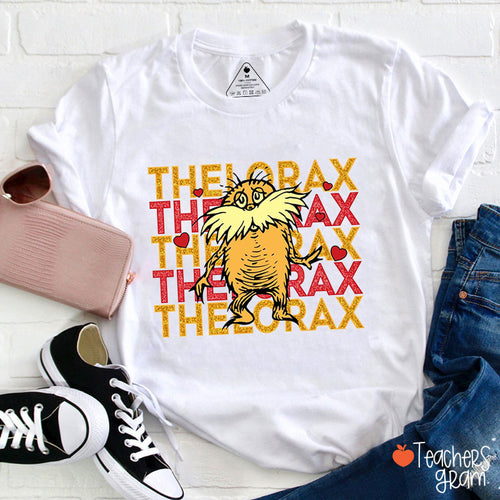 Glitter I Speak For The Trees Teacher T-Shirt