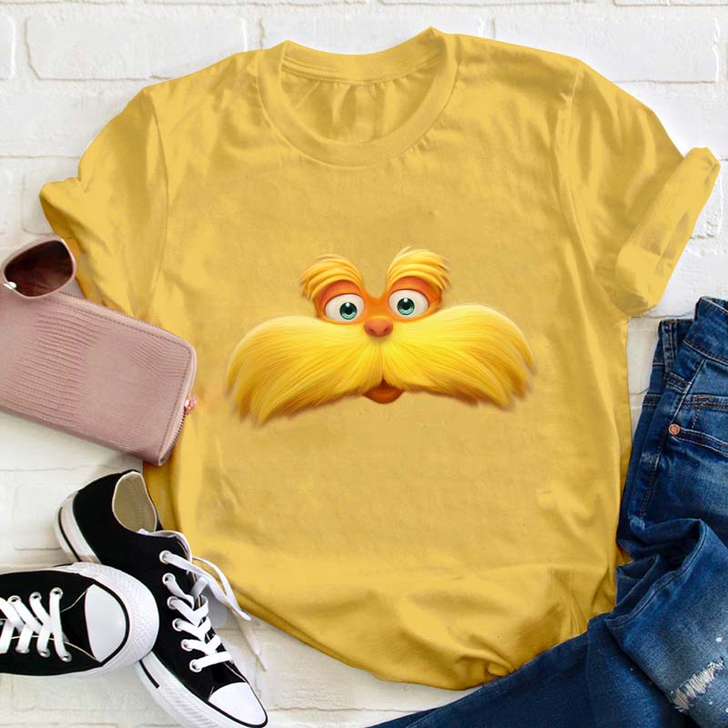 Cute Cartoon Character Expression Teacher T-Shirt