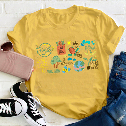 Save The Earth Day Teacher T-Shirt