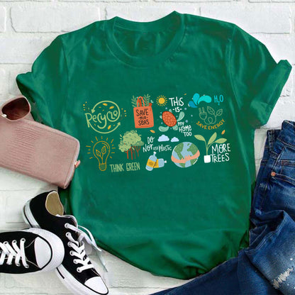 Save The Earth Day Teacher T-Shirt