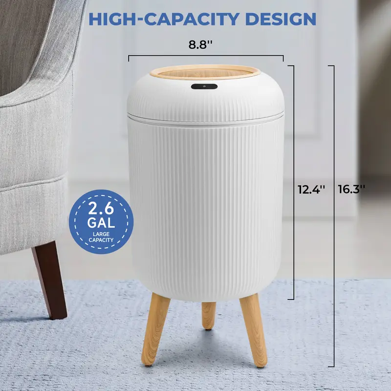 Smart Touchless Trash Can – Automatic Motion Sensor Waste Bin for Bathroom, Kitchen & Office