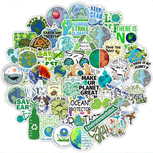 50 PCS Protect The Earth's Environment Teacher Stickers