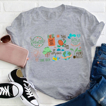 Save The Earth Day Teacher T-Shirt