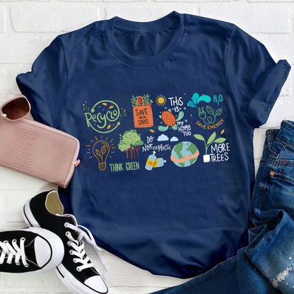 Save The Earth Day Teacher T-Shirt