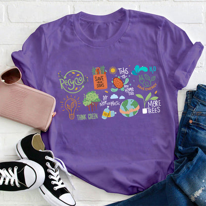 Save The Earth Day Teacher T-Shirt