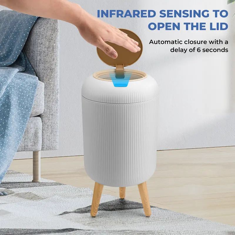 Smart Touchless Trash Can – Automatic Motion Sensor Waste Bin for Bathroom, Kitchen & Office